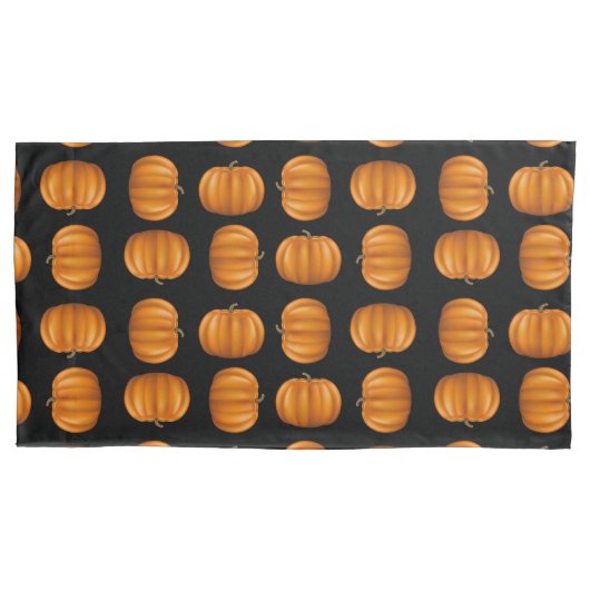 D'oreillers Housse de coussin King Size Citrouilles Paire (devant-gauche)
