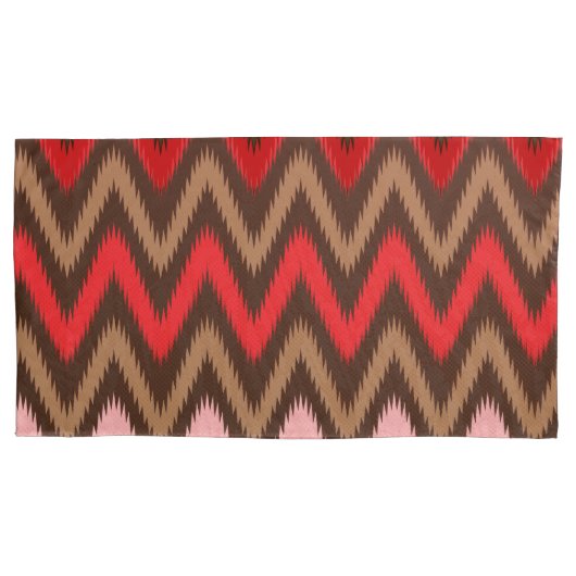 D'oreillers Housse de coussin luxe boho zigzag (devant-gauche)