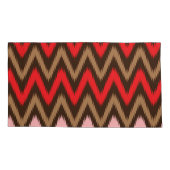 D'oreillers Housse de coussin luxe boho zigzag (Dos-gauche)