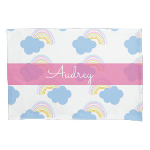 D'oreillers Housse de coussin motif nuage arc-en-ciel pour enf