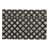 D'oreillers Housse de coussin noire et beige (Dos-gauche)