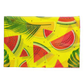 D'oreillers Housse de coussin pastèque amusante vibes ensoleil (Dos)