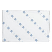 D'oreillers Housse de coussin rayée blanche et bleue (Dos)
