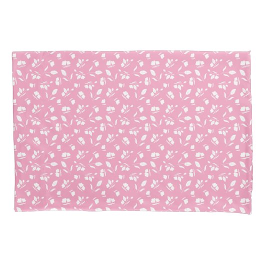 D'oreillers Housse de coussin rose bourgeon de fleur mignon (devant)