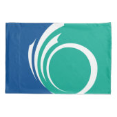 D'oreillers Housse de coussin simple patriotique avec drapeau (Dos)