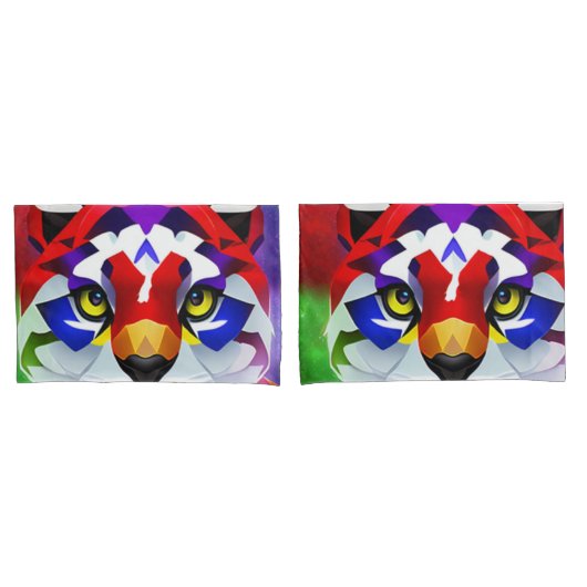 D'oreillers Housse de coussin standard Alexander's Cat paire (devant-Set)