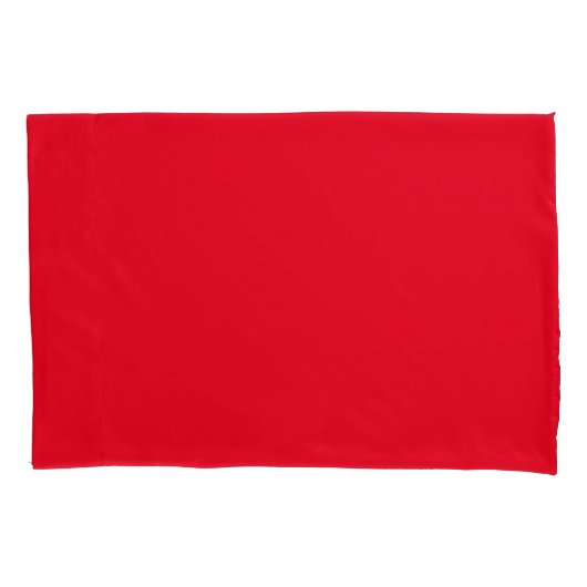 D'oreillers Housse de coussin standard rouge paire (devant-gauche)
