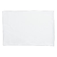 Housse de coussin standard taille blanche simple