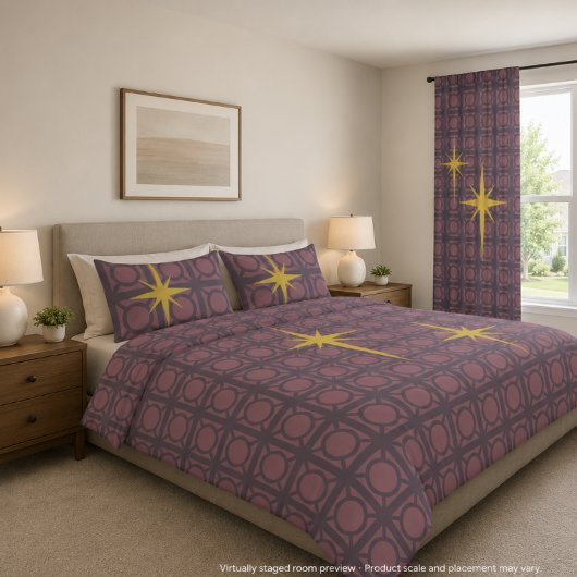 D'oreillers Housse de coussin Starburst du milieu du siècle