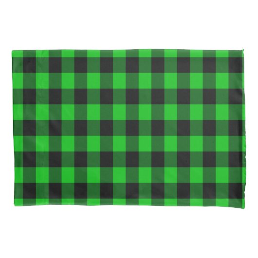 D'oreillers Housse de Coussin Vert Carreaux (devant)