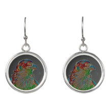 Boucles d'oreille à la mode d'oiseau d'imaginaire