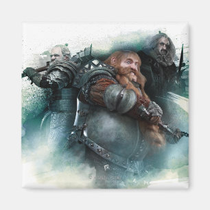 Dori, Bombur en Oin Graphic Magneet