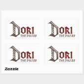 Dori Name Rechthoekige Sticker (Vel)