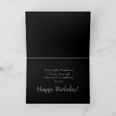 Dorian Grey Birthday Card Kaart (Binnen)