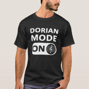 Dorian Music Mode On - Mannen T-shirt
