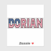 Dorian Name Vorname USA Sticker Stickerset (Vel)