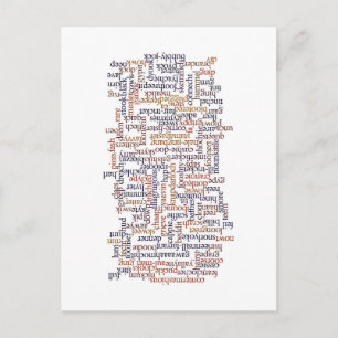 Doric Word-kaart Briefkaart