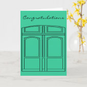 Doris de deur/de Gelukwensen Kaart (Gele Bloem)