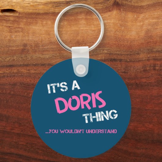 Doris ding dat je niet zou begrijpen nieuwigheid sleutelhanger (Achterkant)