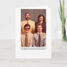 Doris Echtgenote en Moeder Wenskaart