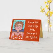 DORIS:  Ik hoop het leven geen grote grap… is - Kaart (Gele Bloem)