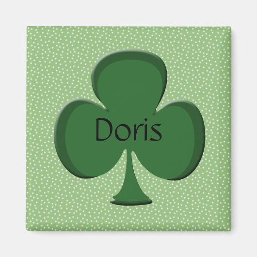 Doris Shamrock Nom Magnet (Devant)