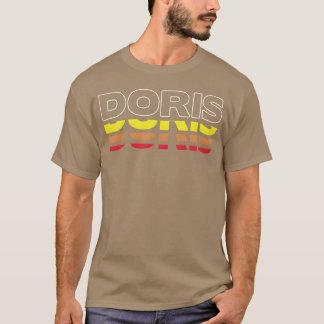 Doris voornaam grappige vintage zonsondergang Dori T-shirt