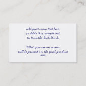 Dork Award - Aangepaste Visitekaartjes (Achterkant)