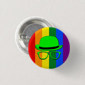 Dork Night Gay Pride Button (Voorkant /achterkant)