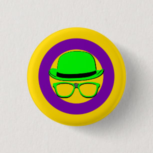 Dork Night Intersekse Pride Knop Ronde Button 3,2 Cm
