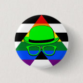 Dork Night Straight Ally Button (Voorkant)