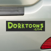 Dorktoons Bumpersticker (Op auto)