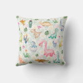 DORKY DINOSAURS Monogram Kinderen Cadeau Jongens M Kussen (Achterkant)