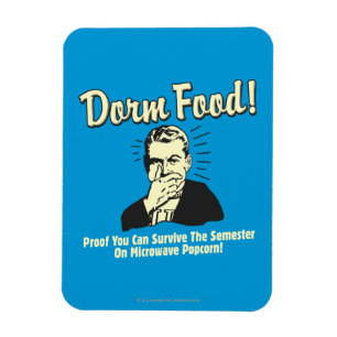 Dorm Food: Survive Microwave Popcorn Magneet
