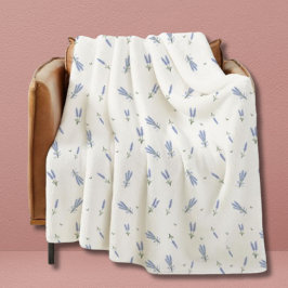Dorm Lavendel Wildflower Bloemenpatroon Fleece Deken