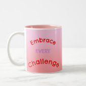 Dorm Life Positieve Vibe Quote Aangepaste naam Tweekleurige Koffiemok (Links)