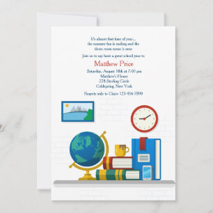 Dorm Room off to School Invitation Kaart