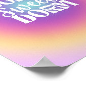 Dorm Sweet Dorm Fuchsia & Aqua Gradient Aura Poster (Hoek)