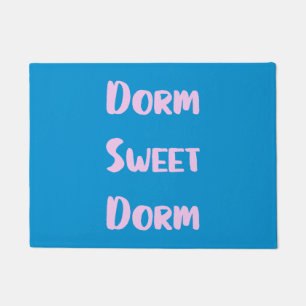 Dorm Sweet Dorm in Blue en Pink Deurmat
