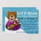 Dormir Anniversaire Fête Invitation (Devant / Derrière)