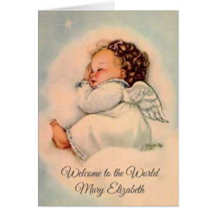 Dormir bébé fille Angel Religieux Vintage