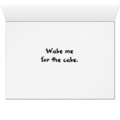 Dormir Buck/Me réveiller pour le gâteau (Intérieur Horizontal (Bas))