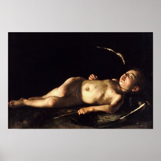 Dormir doux par Caravaggio - Poster (Devant)