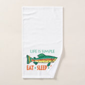 DORMIR HUMAIN PÊCHE DÉCOR PÊCHE (Serviette à main)