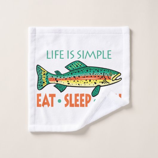 DORMIR HUMAIN PÊCHE DÉCOR PÊCHE (Gant de toilette)