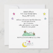 Dormir, Invitation de fête d'anniversaire (Dos)