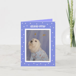 Dormir Invitations d'anniversaire — Chien mignon