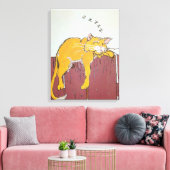 Dormir Kitty sur toile (Insitu(Salon))