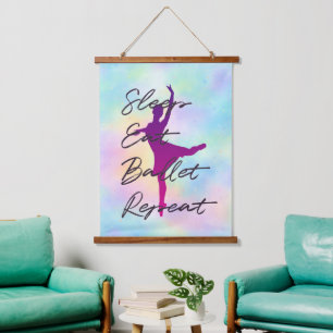 Dormir Manger Ballet Répéter Tapisserie Murale – A
