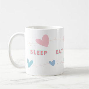 Dormir Manger Lire Répéter La Mug